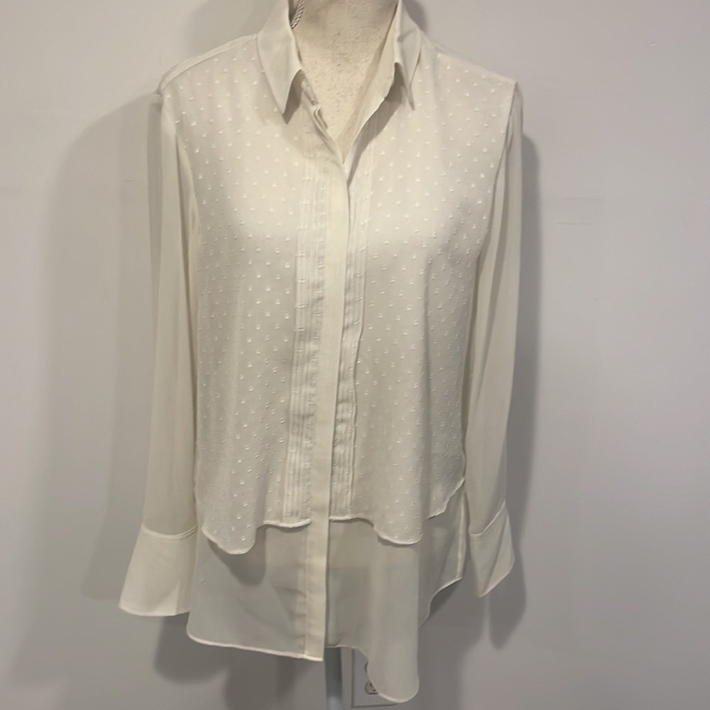 Ann Taylor Pintuck Blouse